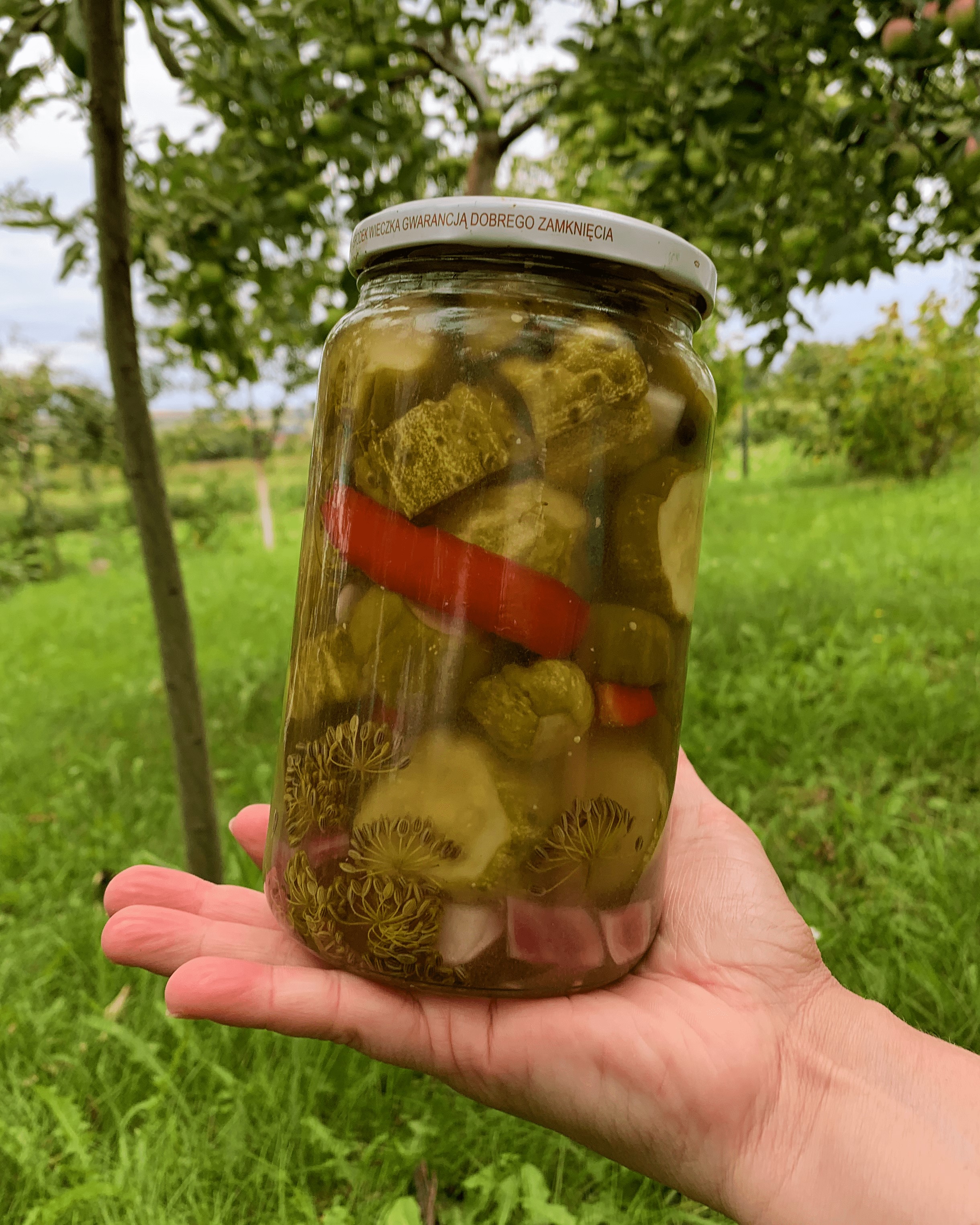 Солодкі огірки з болгарським перцем